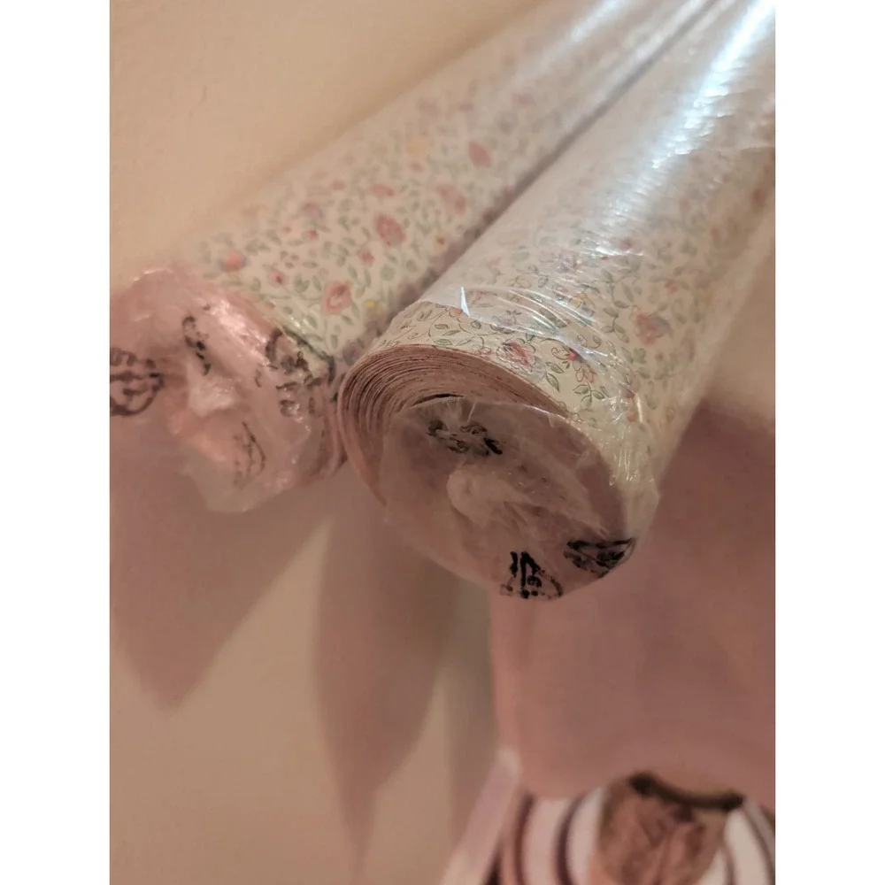 VTG  Wallpaper  Muraux De Pose Floral Cottagecore 2 Dbl Rolls NOS Prepasted Germ